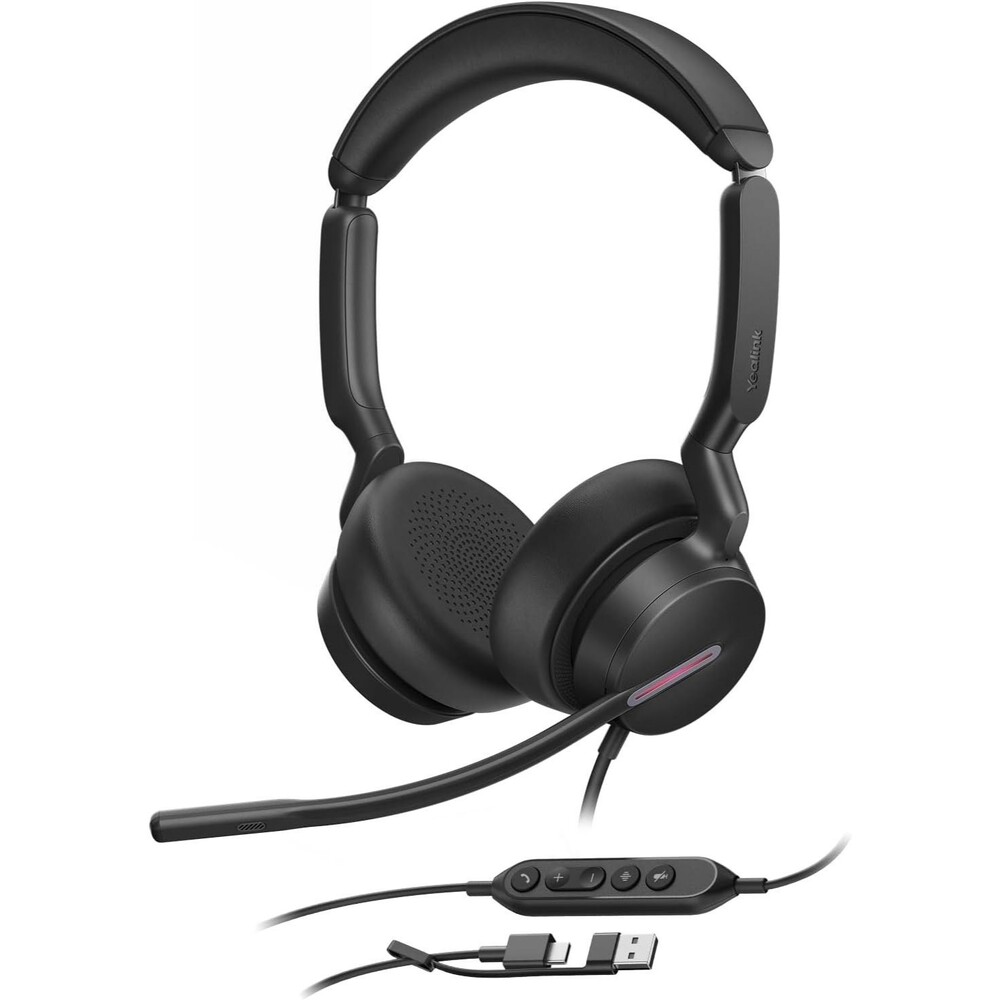 UH46 PC Headset with Mic Noise Cancelling Wired Headset USB